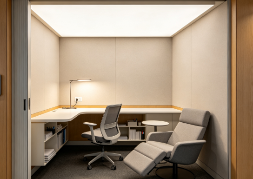 Relax Focus Room – Private Study Room with Rest Area